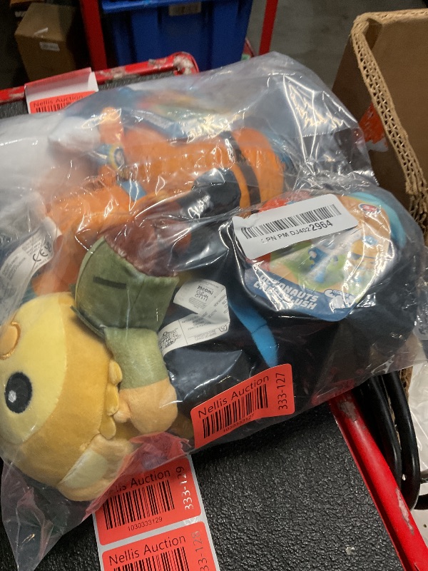 Photo 1 of Disney Octonauts Plushie Set - Bundle with 4 Plush 8" Octonauts: Captain Barnacles, Kwazii, Peso and Paani, Plus Bonus Create-A-Face Sticker Book | Octonauts Stuffed Animals