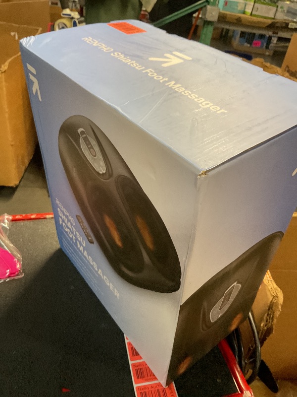 Photo 1 of RENPHO Shiatsu Foot Massager with Heat, [2025 Upgraded] Deep Kneading Foot Massager Machine with 3 Levels Heat, Wireless Control, Electric Foot Massage, Christmas Gifts for Women & Men, Up to Size 12