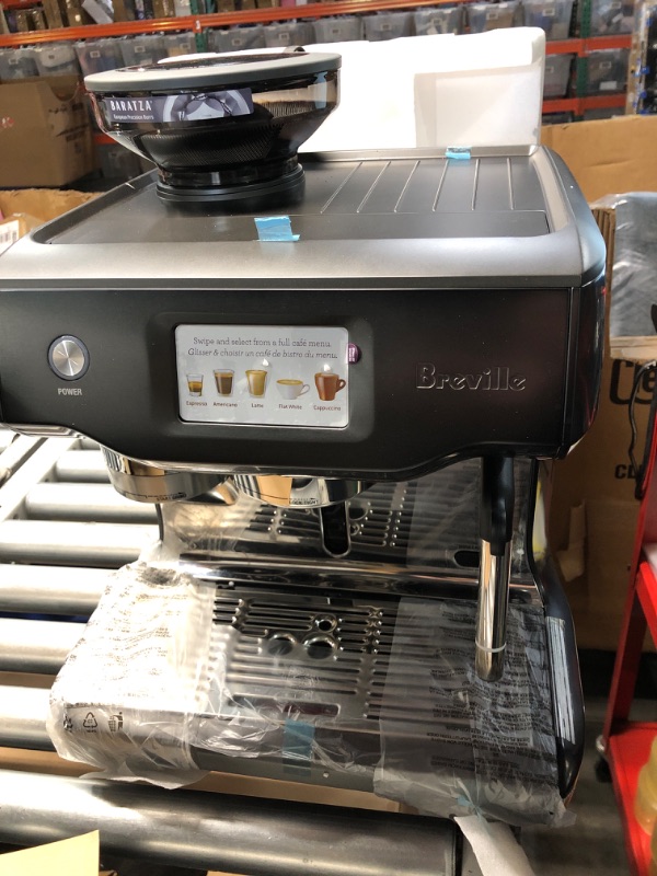 Photo 4 of ***USED - COVERED IN WATER AND COFFEE GROUNDS - POWER CABLE WET - UNTESTED****
Breville the Oracle Touch Automatic Espresso Machine with Grinder & Milk Frother, Espresso Maker with Touchscreen, Cappuccino & Latte Machine for Home