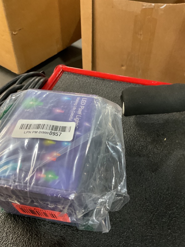 Photo 1 of ALITOVE WS2811 12V RGB Pixel String Lights 8 inch Spacing 50LEDs Outdoor Programmable LED Pixels Light 12mm Diffused Digital Addressable Color Changing Bullet Modules with Waterproof Xconnector