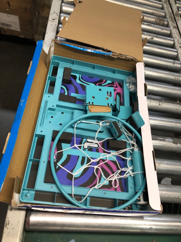 Photo 1 of ***USED - LIKELY MISSING PARTS - UNABLE TO VERIFY FUNCTIONALITY***
Jesser Hoop Over The Door Mini Basketball Hoop – 2 Gameplay Modes: Shot Clock or Score Keeping, 5" Exclusive Ball, Electric LED Scoring, Net, Air Pump - Indoor Sports Fun for Kids 6+