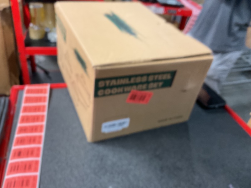 Photo 1 of Pots and Pans Set,7-Piece Stainless Steel Cookware Set,Cooking Pot Set Includes Saucepans,Stockpot,Steamer For Cooking,Glass Lid,Dishwasher Safe and Oven Safe