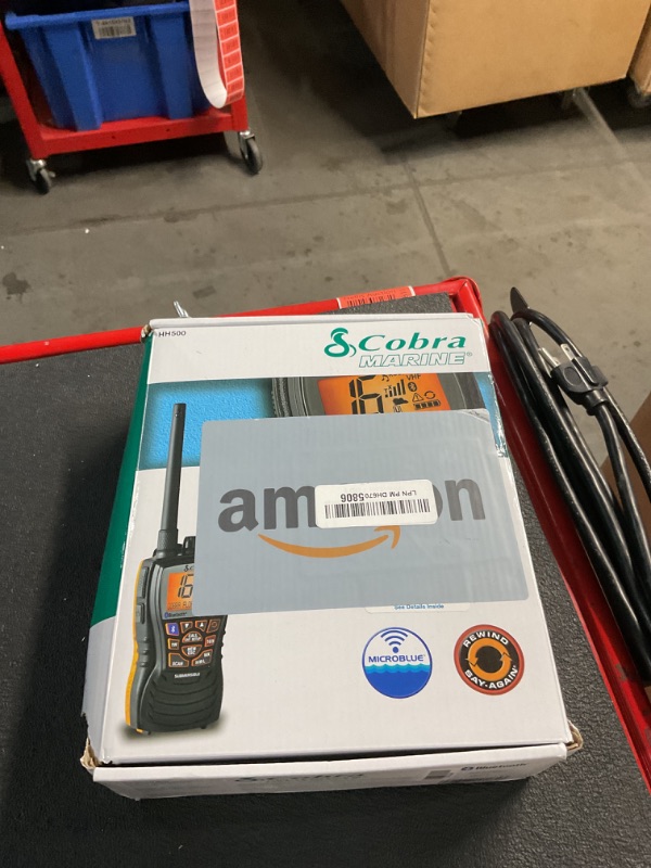 Photo 1 of **FOR PARTS ONLY**(NON FUNCTIONAL)
Cobra MR HH500 FLT BT Handheld Floating VHF Radio – 6 Watt
