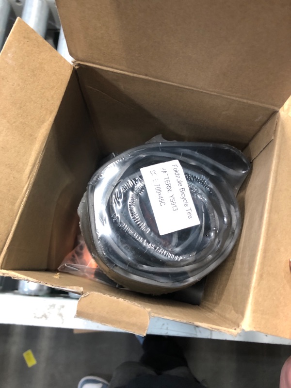 Photo 2 of (SINGLE TIRE) YUNSCM 700C Bike Tires 700x45C/47-622 and 700C Heavy Duty Bike Tubes with 2 Rim Strips Compatible with 28x1.75 700x43C 700x44C 700x45C 700x46C 700x47C Bike Bicycle Tires and Tubes (Y-1130)