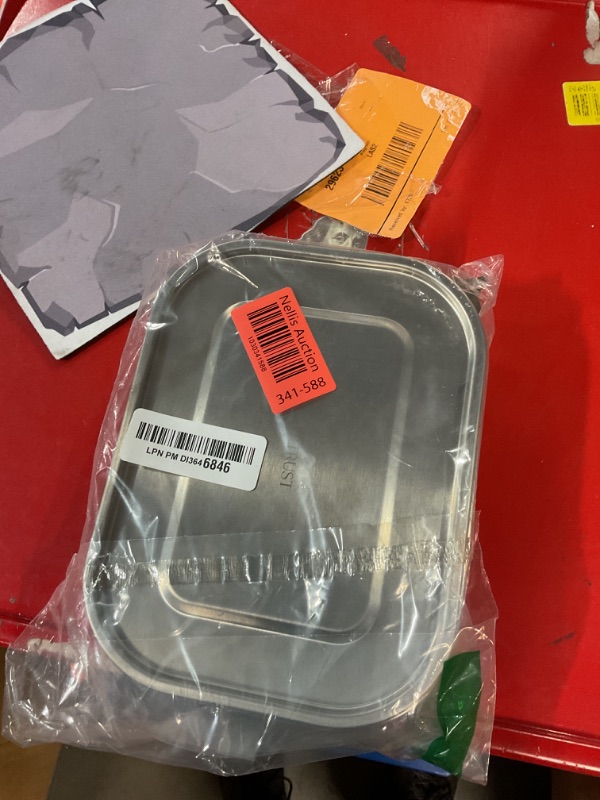 Photo 1 of UPTRUST Stainless Steel Bento Lunch Food Box Container, 5-Compartment Large 1400ML Metal Bento Lunch Box Container for Kids or Adults with Lockable Clips to Leak Proof