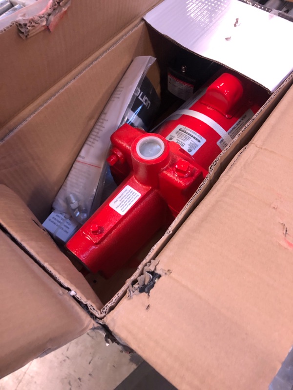 Photo 2 of Red Lion RJS-50-PREM 1/2 HP, 12 GPM, 115/230 Volt, Premium Cast Iron Shallow Well Jet Pump, Red, 602206 1/2-HP 12-GPM Pump