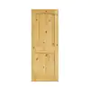 Photo 1 of 24 in. x 80 in. x 1-3/8 in. 2-Panel Arch Top V-Groove Knotty Solid Core Unfinished Pine Wood Interior Door Slab
