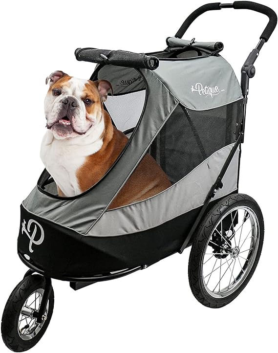 Photo 1 of Trailblazer Jogger, Dog Cart for Medium Size Pets, Ventilated Pet Stroller for Cats & Dogs, Gray

