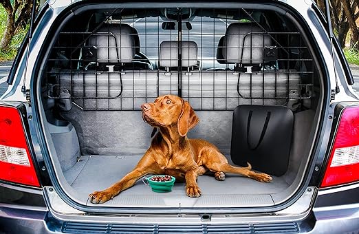 Photo 1 of Ruff 'n Ruffus Heavy-Duty Foldable & Adjustable Dog Car Barrier | Great for SUV’S Universal Fit + Free Bonus Collapsible Travel Bowl & Travel Case
