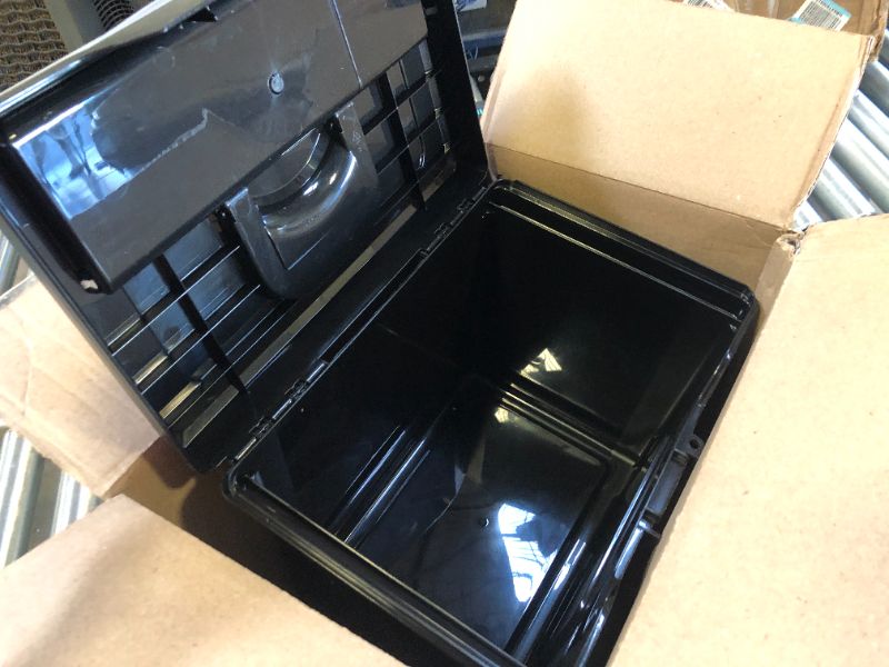 Photo 3 of IRIS USA Plastic Office Storage File Box, Black Single - Black w/ Handle