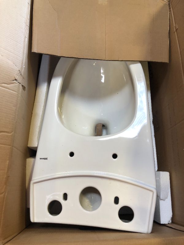 Photo 2 of INCOMPLETE!!! St. Tropez Two-Piece Elongated Toilet Vortex™ Dual-Flush 1.1/1.6 gpf Glossy White Dual Flush Two Piece