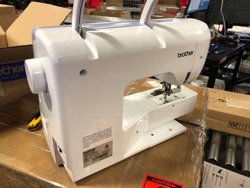 Photo 3 of Brother New Model PE900 Embroidery Machine, Wireless LAN Connected, 193 Built-in Designs, 5" x 7" Hoop Area, Large 3.7" LCD Touchscreen, USB Port, 13 Font Styles, White PE900 Machine Only