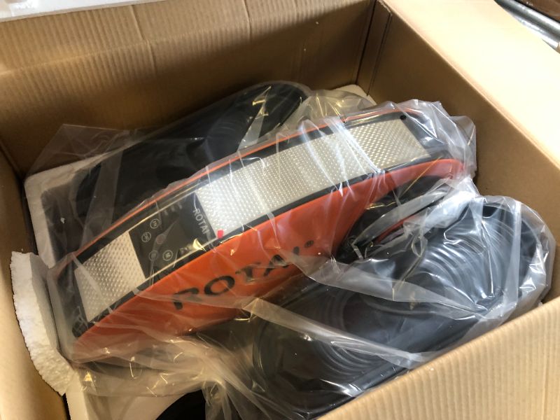 Photo 1 of ROTAI Under Desk Elliptical Machine with Ciculation Massage Roller, Electric Pedal Exerciser with LCD Monitor and Remote for Seniors Adults and Teens, Home & Office Exercise Equipment for Leg Workout Orange