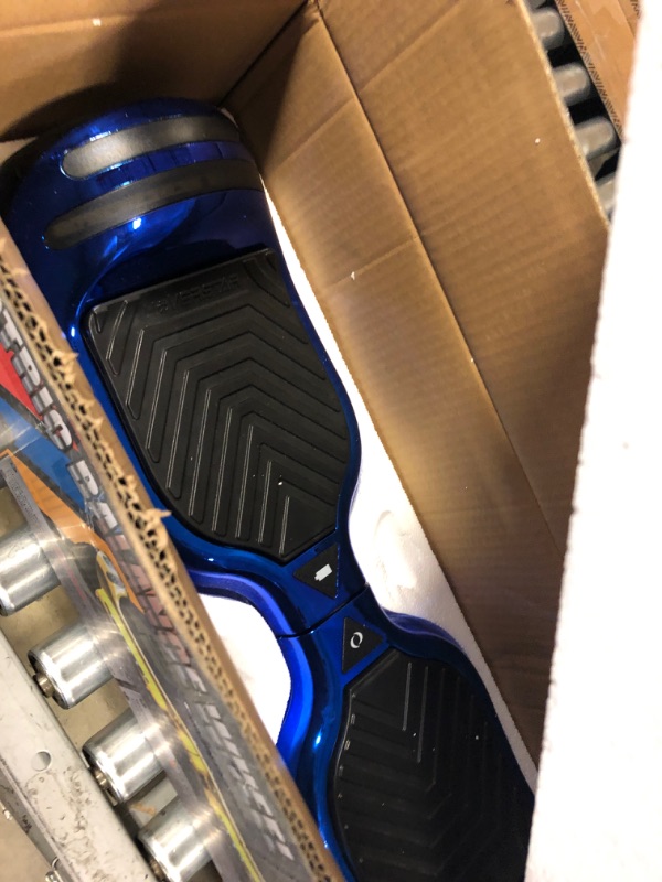 Photo 3 of HOVERSTAR All-New HS2.0 Hoverboard All-Terrain Two-Wheel Self Balancing Flash Wheel Electric Scooter with Wireless Bluetooth Speaker Chrome Blue Bluetooth