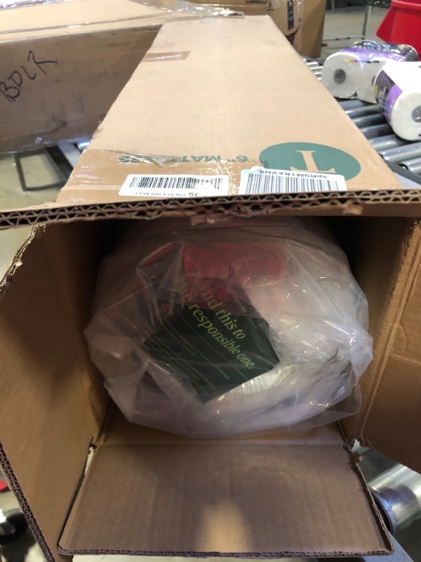 Photo 2 of Zinus 6 Inch Green Tea Memory Foam Mattress [New Version], Fiberglass Free, Medium Firm Feel, Zoned Pressure Relief, Certified Safe Foams & Fabric, Bed-in-A-Box, Twin White Twin 6" (New Small Box)