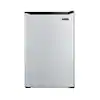Photo 1 of 4.5 cu. ft. Mini Fridge with True Freezer in Stainless Look
