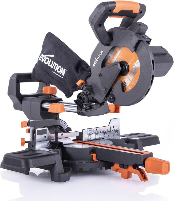Photo 1 of Evolution Power Tools R185SMS+ 7-1/4" Multi-Material Compound Sliding Miter Saw Plus
