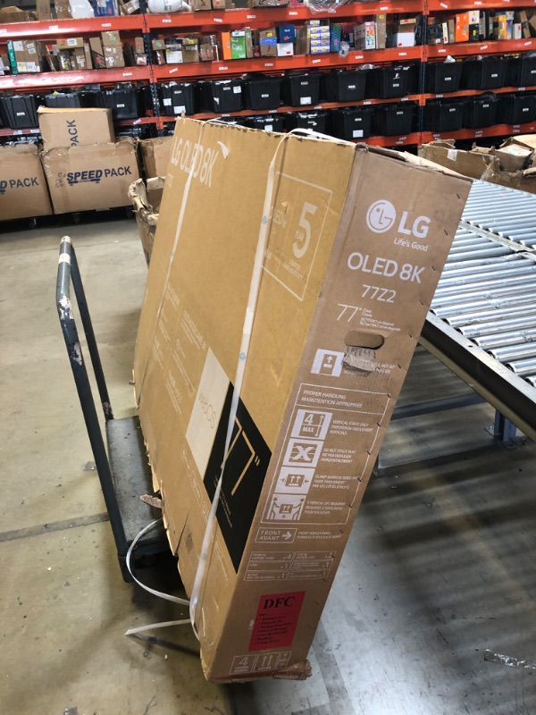 Photo 4 of FOR PARTS ONLY!!! NONFUNCTIONAL!!! LG 77-Inch Class OLED Z2 Series Alexa Built-in Smart TV, 120Hz Refresh Rate, AI-Powered 8K, Dolby Vision IQ and Dolby Atmos, WiSA Ready, Cloud Gaming (OLED77Z2PUA, 2022) 77 inch TV Only