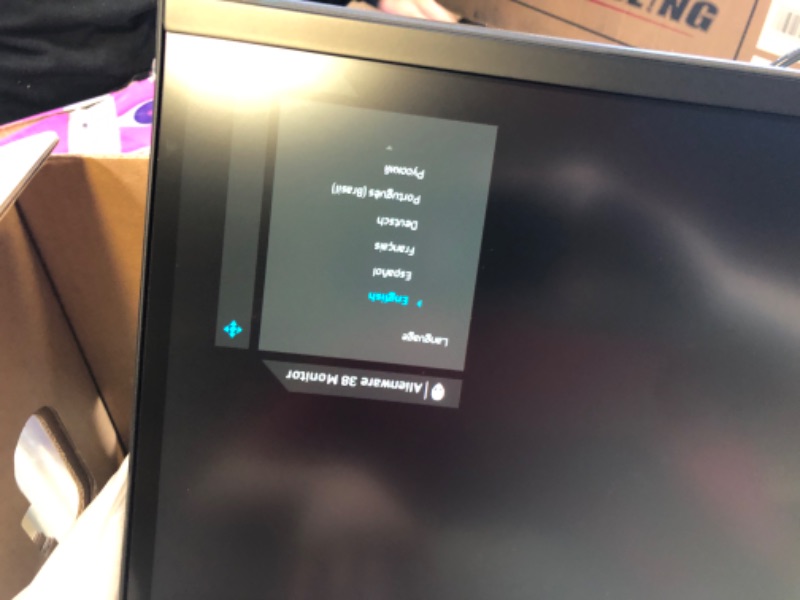 Photo 1 of Alienware Ultrawide Curved Gaming Monitor 38 Inch, 144Hz Refresh Rate, 3840 x 1600 WQHD , IPS, NVIDIA G-SYNC Ultimate, 1ms Response Time, 2300R Curvature, VESA Display HDR 600, AW3821DW - White 38 Inches AW3821DW