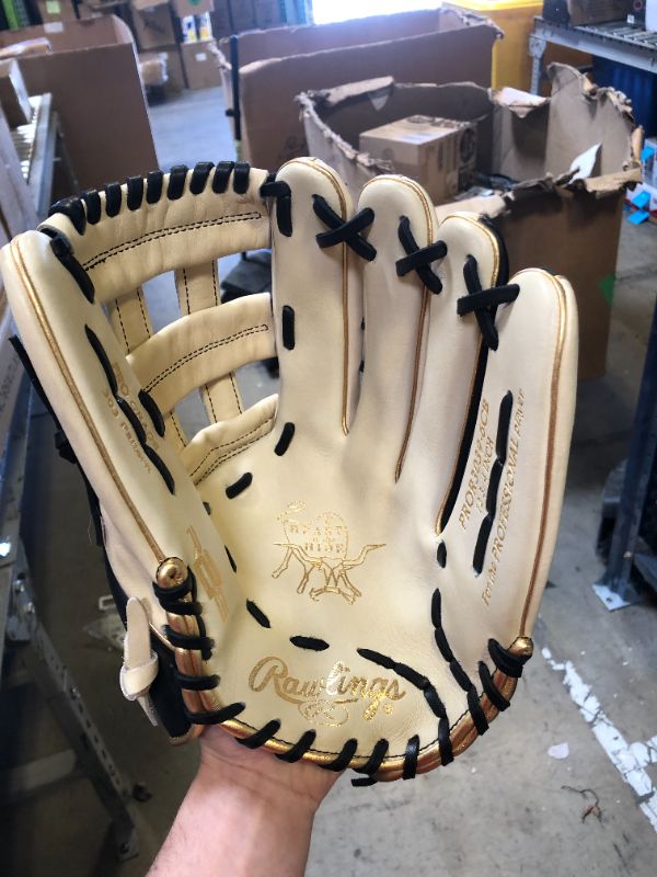 Photo 2 of Rawlings | Heart of The Hide Baseball Glove | R2G & Contour Fit Models | Advanced Break-in  Right Hand Throw Outfield R2G - 12.75" - Pro I-Web - Black/Camel