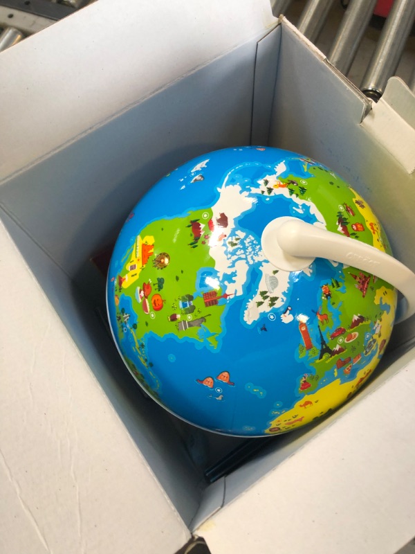 Photo 3 of PlayShifu Educational Globe for Kids - Orboot Earth (Globe + App) Interactive AR World Globe | 400 Wonders, 1000+ Facts | STEM Toy Gifts for Kids 4-10 Years | No Borders, No Names on Orboot Globe