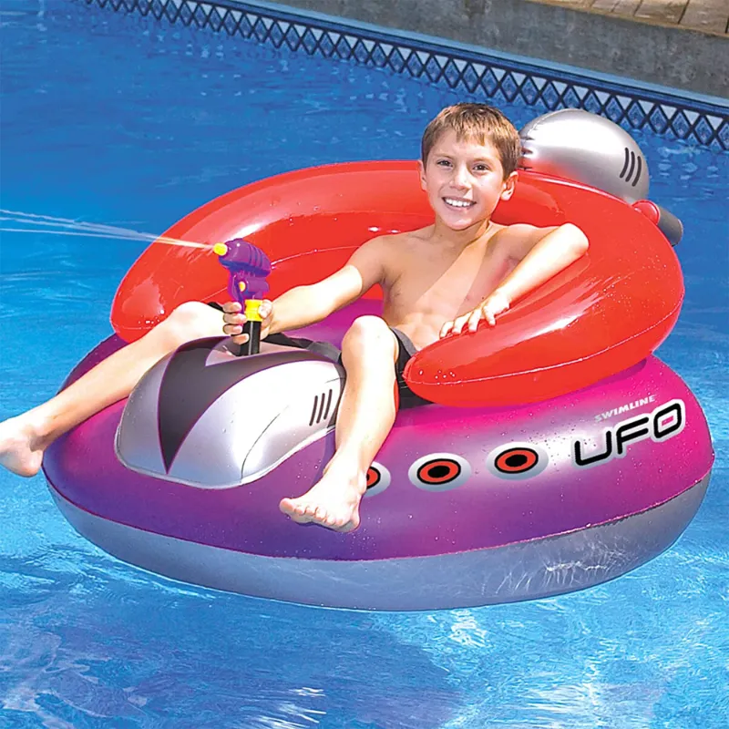Photo 1 of Swimline UFO Squirter Swimming Pool Floating Game, 2-Pack