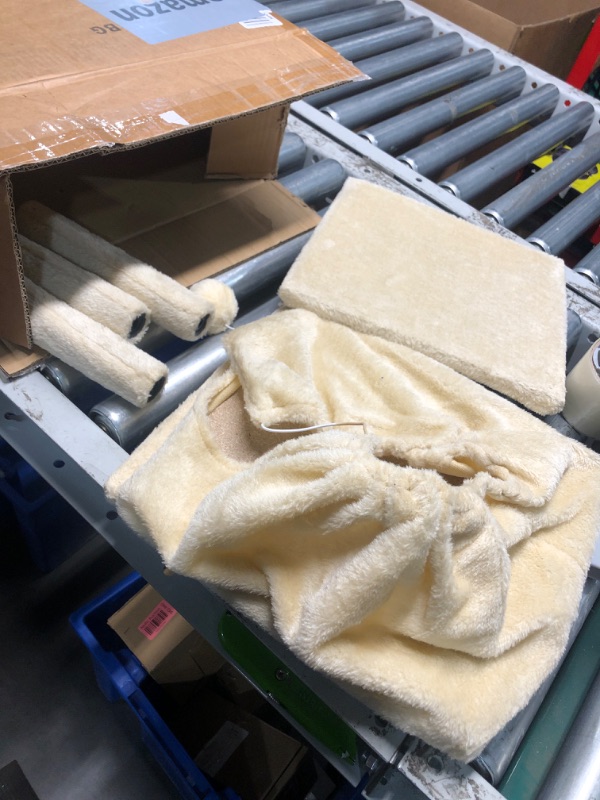 Photo 1 of ***NON REFUNDABLE, PARTS ONLY***PAWZ Road Cat Tree, 30 Inches Cat Tower with Dual Condos for Indoor Cats, Plush Cat House with Padded Perch, Scratching Ramp and Posts and Replaceable Balls-Beige