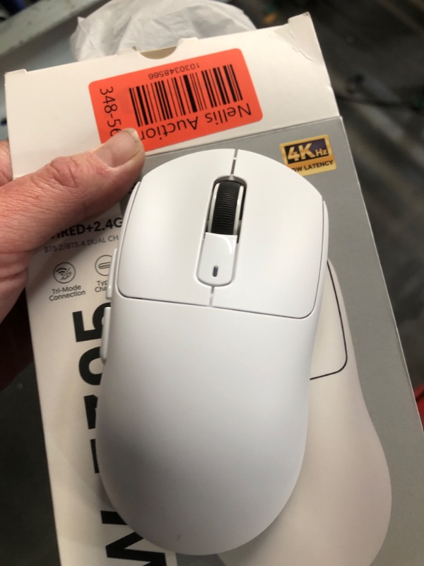 Photo 3 of ***STOCK PHOTO REFERENCE ONLY*** (WHITE)***
MANBASNAKE Attack Shark X3 Pro 4K/8K Hz Mouse, 59g Superlight BT/2.4G Wireless/Wired Gaming Mouse, PixArt PAW3395 Gaming Sensor, 26000 DPI, Programmable Buttons for Win11/Xbox/PS/Mac(White)