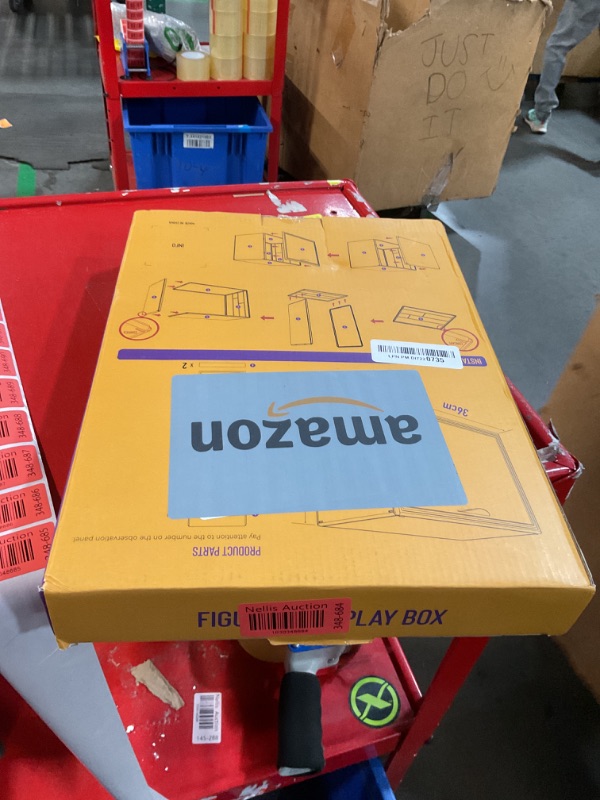 Photo 1 of Attelite Clear Acrylic Display Case,3 Tier Display Shelf with 2 Movable Plate, Stackable Protection Showcase for Action Figures, Display Storage Box Countertop with Magnetic Door