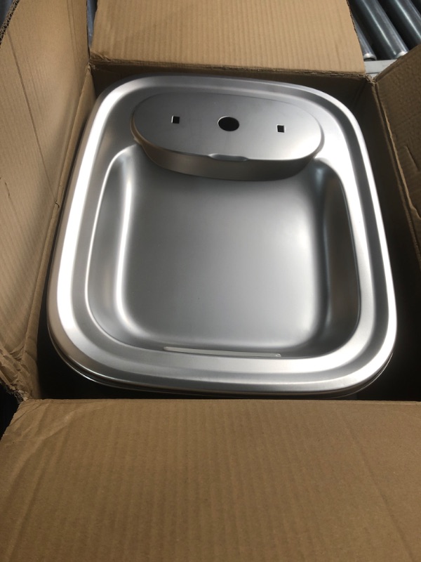 Photo 1 of ***(MISSING PARTS/ SEE NOTES)***
PET MARVEL Wireless Sensing Dog Water Fountain for Large Dogs, 7L/1.8Gal/230oz Big Automatic Pet Water Dispenser for Multi Cats, Stainless Steel Filtered Drinking Bowl Wireless Pump F2 V2
