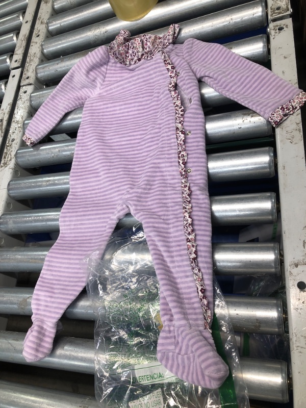 Photo 3 of ***STOCK PHOTO REFERENCE ONLY***BambooBud Baby Boys Girls Rompers Soft Infant Toddler Zippered Footed Romper Newborn Viscose from Bamboo Pjs, Lavender, 6-9Months