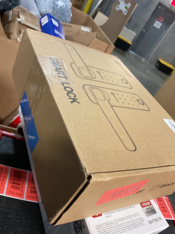 Photo 1 of Smart Door Lock, OLUMAT Keyless Entry Door Lock Fingerprint Door Lock with Keypad Digital Door Lock with Handle for Home, Rental, Garage, Office and Hotel