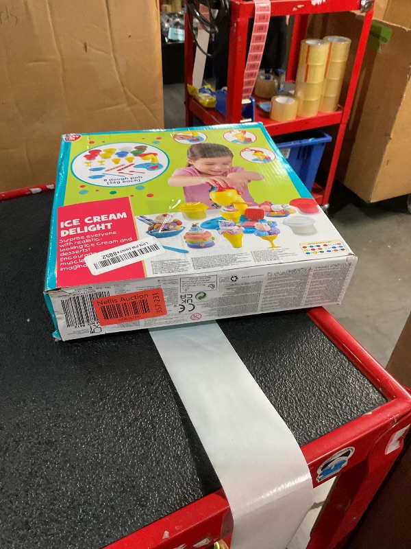 Photo 1 of PLAY Color Dough Sets for Kids Ages 4-8,Play Kitchen Ice Cream Maker Playdough Set for Kids Ages 2-4,Arts Crafts play Food Toys for Girls Boys 3+,8 Cans of Modeling Compound,2 oz Cans,Multicolor