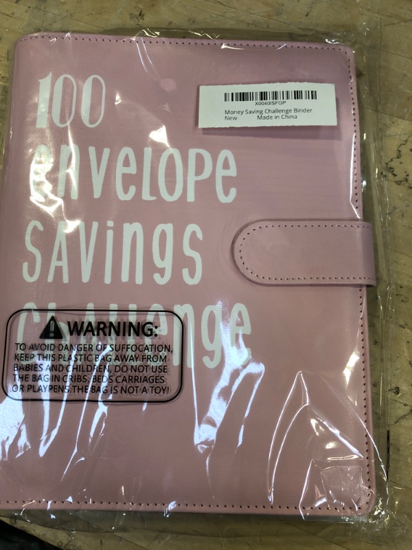 Photo 2 of 100 Envelopes Money Saving Challenge Binder, A5 Money Saving Challenge Budget Book with Cash Envelopes to Save $5,050 Pink