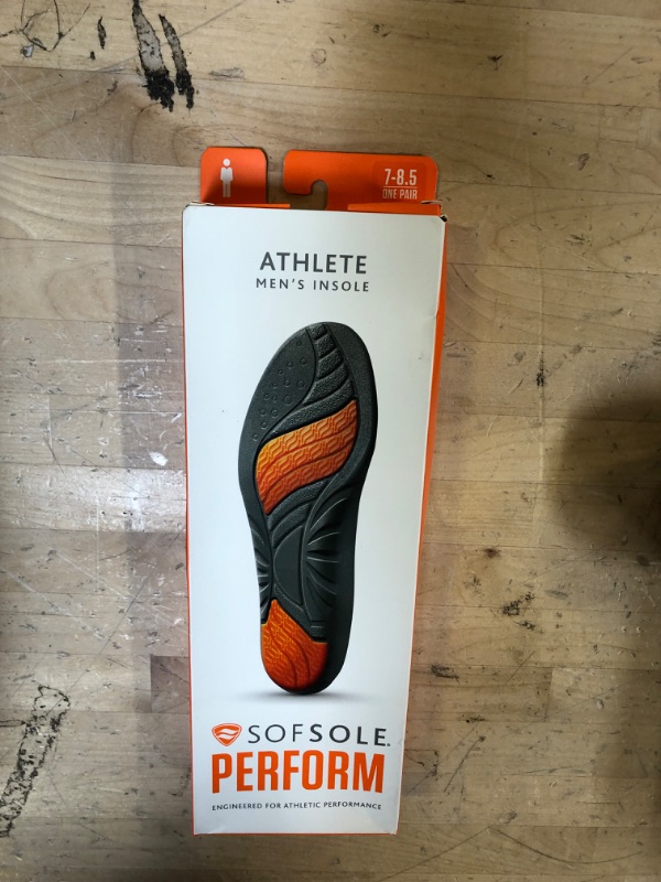 Photo 4 of SofSole Insoles Men's ATHLETE Performance Full-Length Gel Shoe Insert 7-8.5 Orange