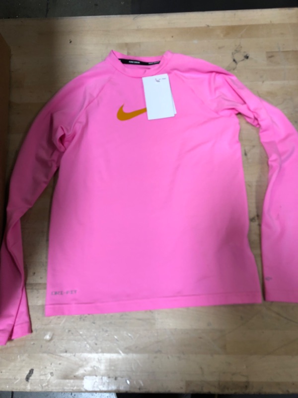 Photo 1 of Nike Swim Shirt Pink Big Kids Medium