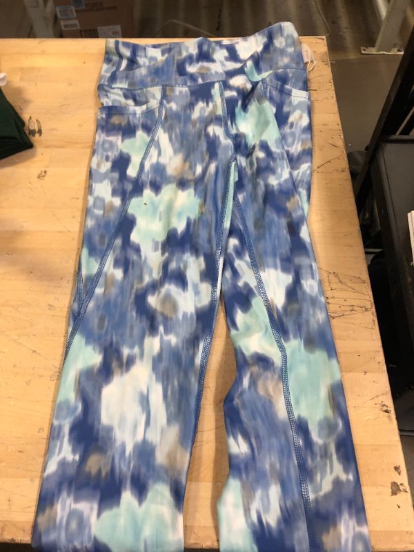 Photo 1 of GIRLS BLUE YOGA PANTS 
SIZE M