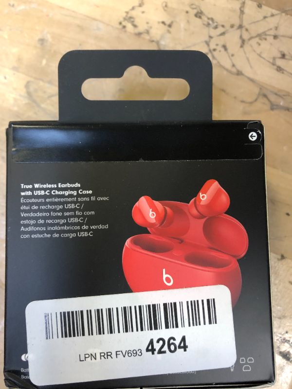 Photo 3 of Beats Studio Buds - True Wireless Noise Cancelling Earbuds - Compatible with Apple & Android, Built-in Microphone, IPX4 Rating, Sweat Resistant Earphones, Class 1 Bluetooth Headphones Red