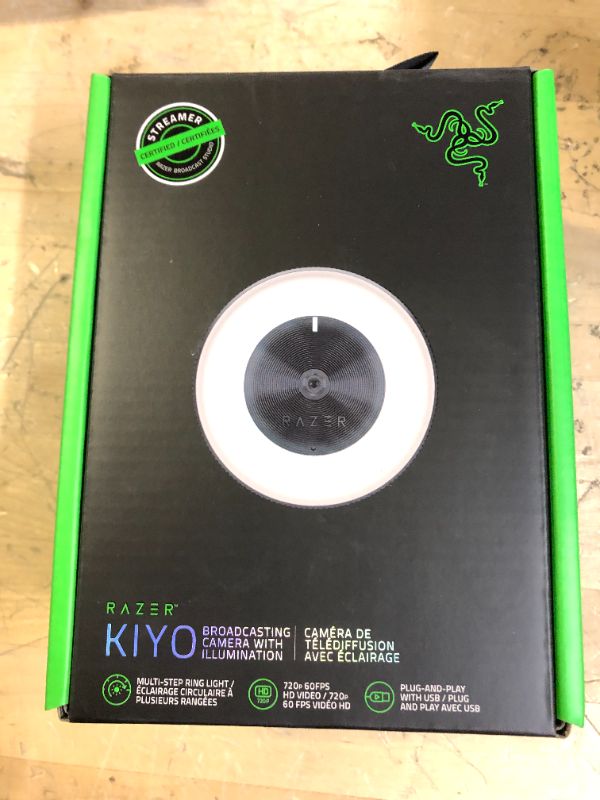 Photo 3 of Razer Kiyo Full HD 1080p 30 FPS / 720p 60 FPS Webcam + Seiren Mini USB Microphone: Streaming Bundle Webcam + Mic Kiyo