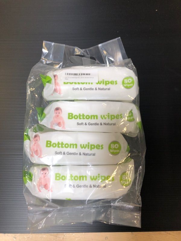 Photo 1 of Lilani Water Based Baby Bottom Wipes 80 Count Pack of 4