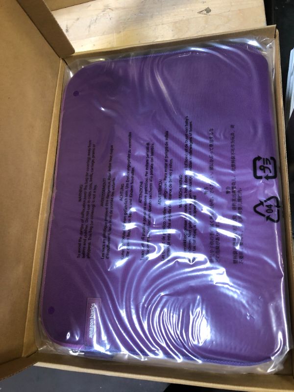 Photo 1 of AmazonBasics 13.3-inch Laptop Sleeve - Purple