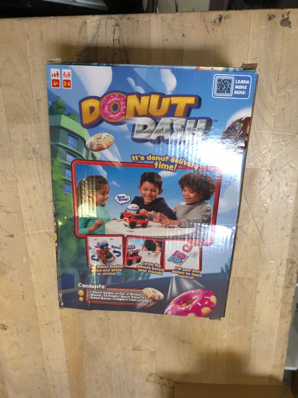 Photo 3 of Goliath Donut Dash Game w/ 24pc Puzzle - Race to Pick Up Matching Donuts, Racecar Does Real Donuts On Table Or Hard Floor - Includes 24-Piece Puzzle