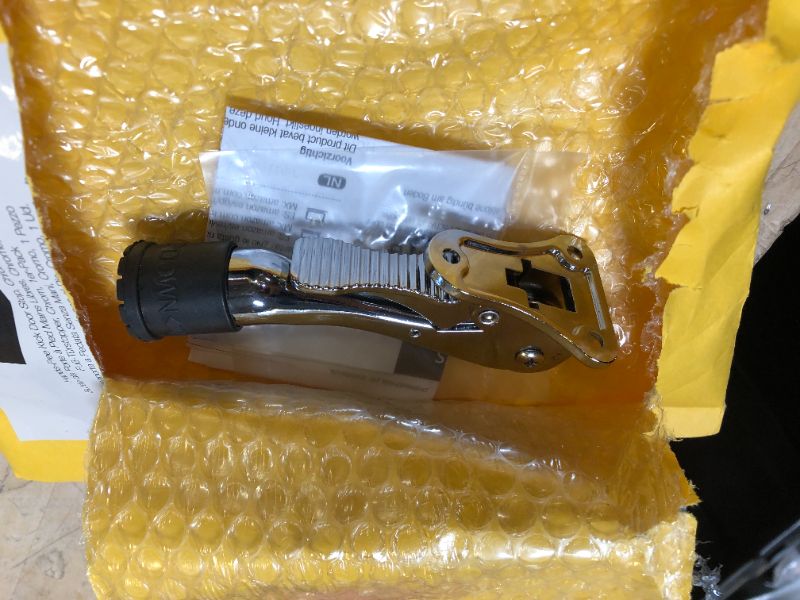 Photo 1 of Amazon Basics Chrome, 4-Inch Hands-Free Kick Door Stop, 1-Pack