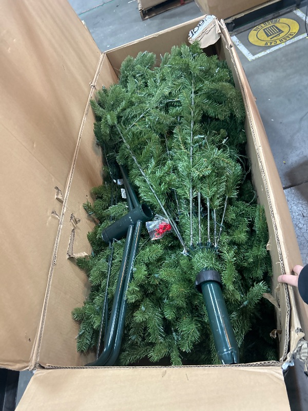 Photo 2 of ****NON REFUNDABLE, TESTED AND POWERS ON, MINOR DAMAGE SOME BRANCHES HANG LOWER THAN OTHERS **** National Tree Company 10-ft Douglas Fir Pre-lit Artificial Christmas Tree with Incandescent Lights model HZ 0924