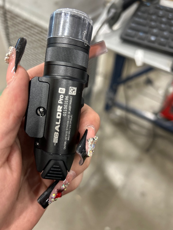 Photo 3 of ****TESTE POWERS ON ****OLIGHT Baldr Pro R 1350 Lumens Magnetic USB Rechargeable Tactical Flashlight with Green Beam and White LED Combo, Rail Mount Weaponlight Compatible with 1913 or GL Rail, Built-in Battery