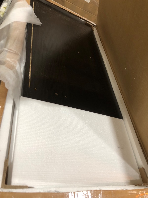 Photo 1 of VEVOR Media Storage Cabinet, DVD Cabinet with Doors and Shelves, CD Storage, Adjustable DVD Shelf, Protects & Organizes Music, Movie, Video Games or Collections-Espresso