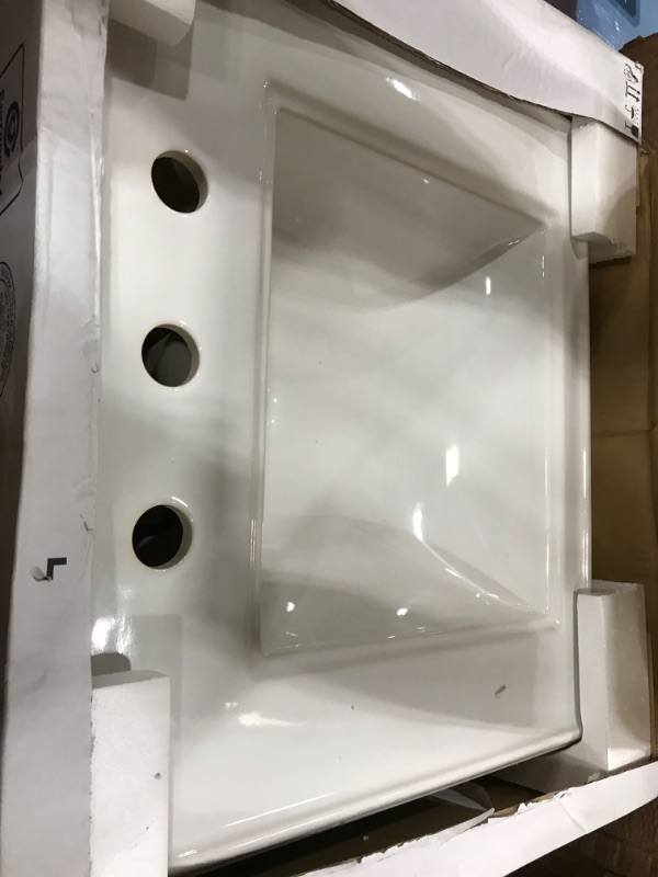 Photo 2 of ***SINK ONLY - MISSING BASE - SEE PICTURES***
KOHLER K-2238-8-0 Memoirs Pedestal Bathroom Sink