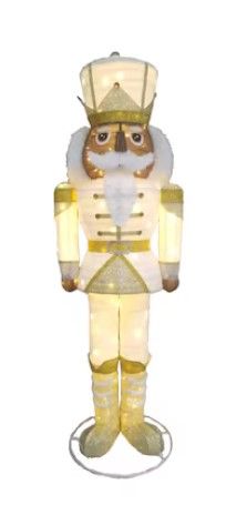 Photo 1 of ***STOCK PHOTO REFERENCE ONLY***(SEE NOTES) Holiday Living 6-ft White & Gold Black Nutcracker