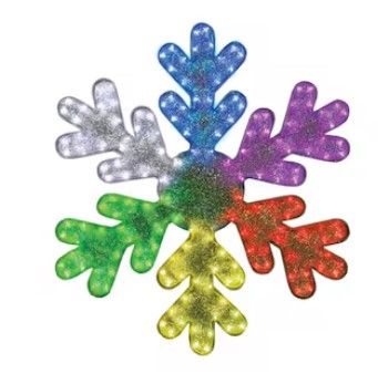 Photo 1 of 
GE 2.5-ft Color Changing LED Hanging Snowflake Decoration