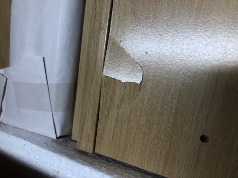 Photo 6 of ***DAMAGED - SEE PICTURES - LIKELY MISSING PARTS***
Modway Render 35" MDF Wood Wall-Mount Bathroom Vanity Cabinet in Oak